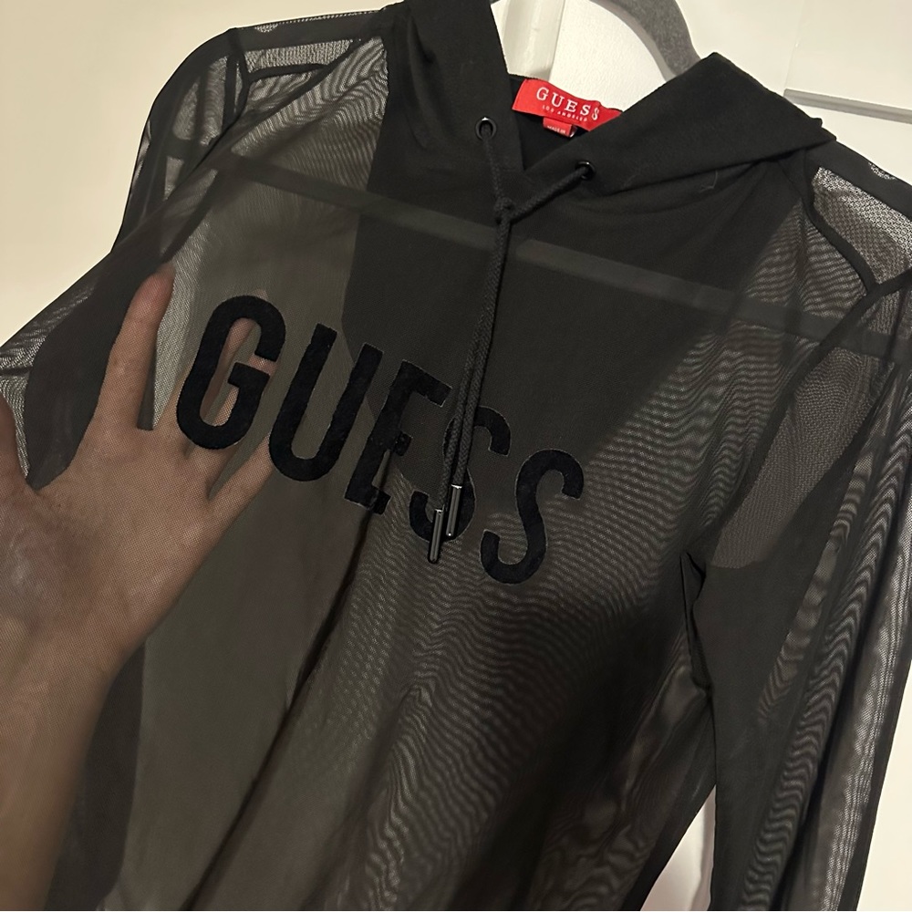 Guess Fishnet Long-sleeve Top